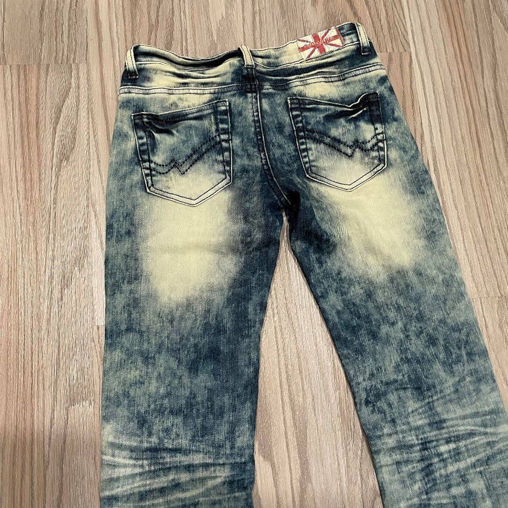 Machine Acid Wash Jeans - Picture 6 of 9